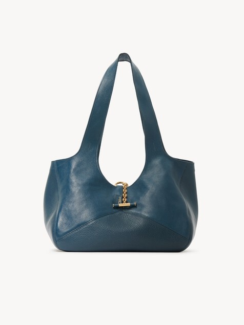 Sac cabas east-west Chlo&eacute; Balloon en cuir grain&eacute;