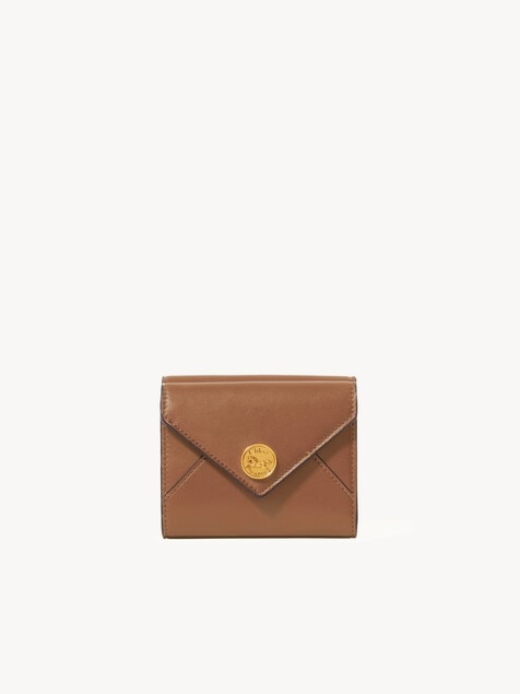 Small Envelope tri-fold in soft & suede leather
