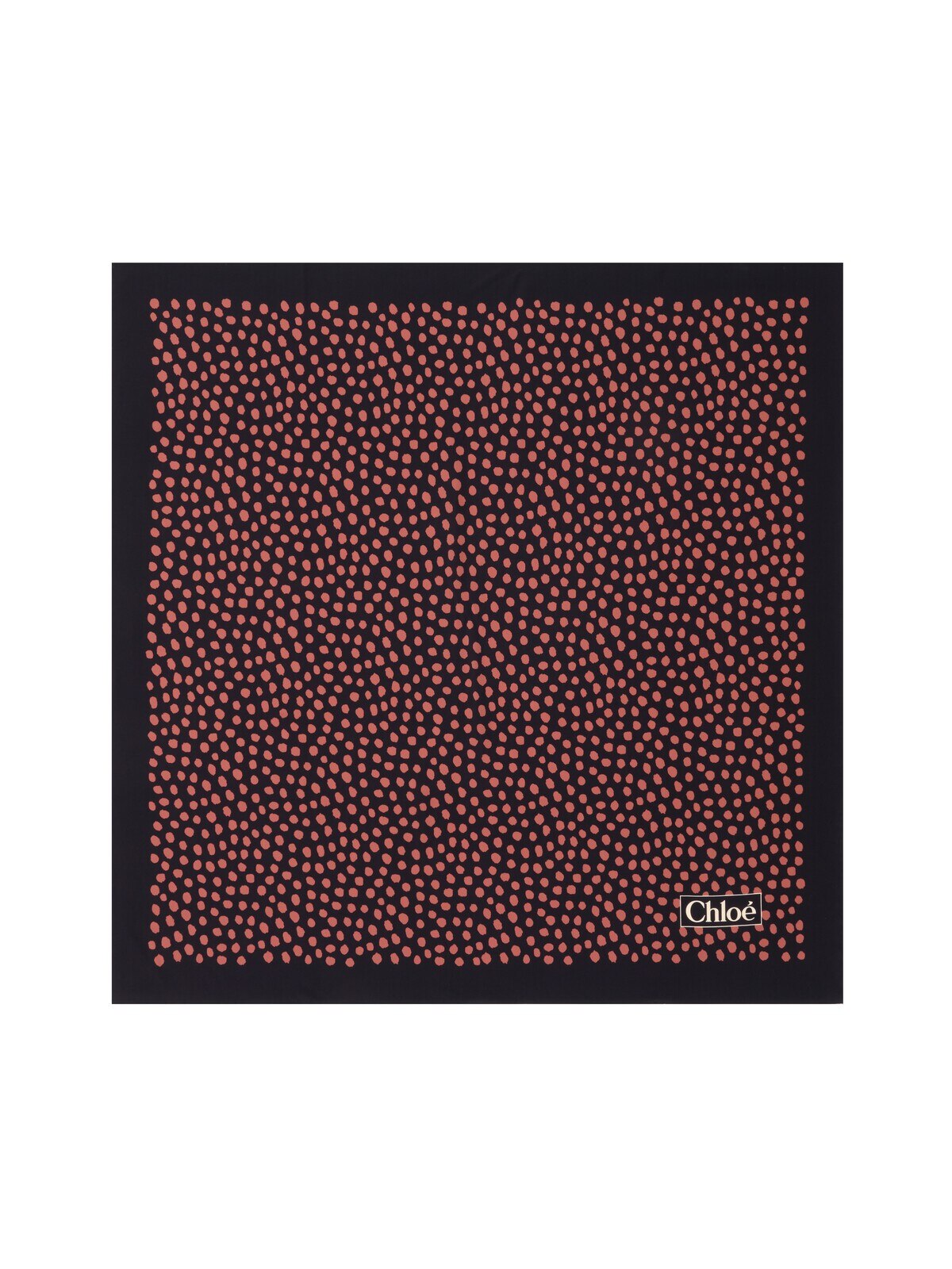 Chloé The Chloé Spotted square scarf in silk | Thumbnail 2