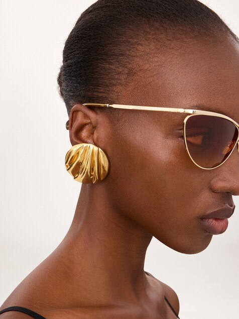 The Chlo&eacute; Pleats earrings