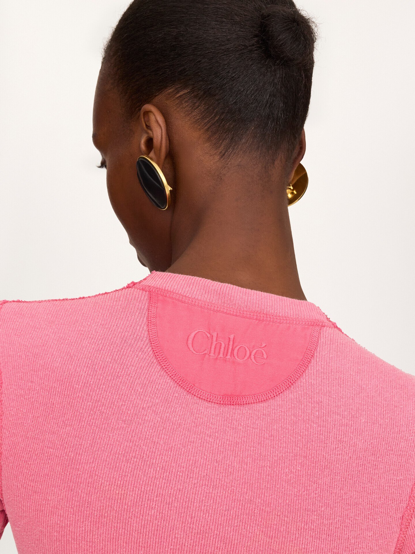 Short-sleeve Henley shirt in cotton jersey - 6.0