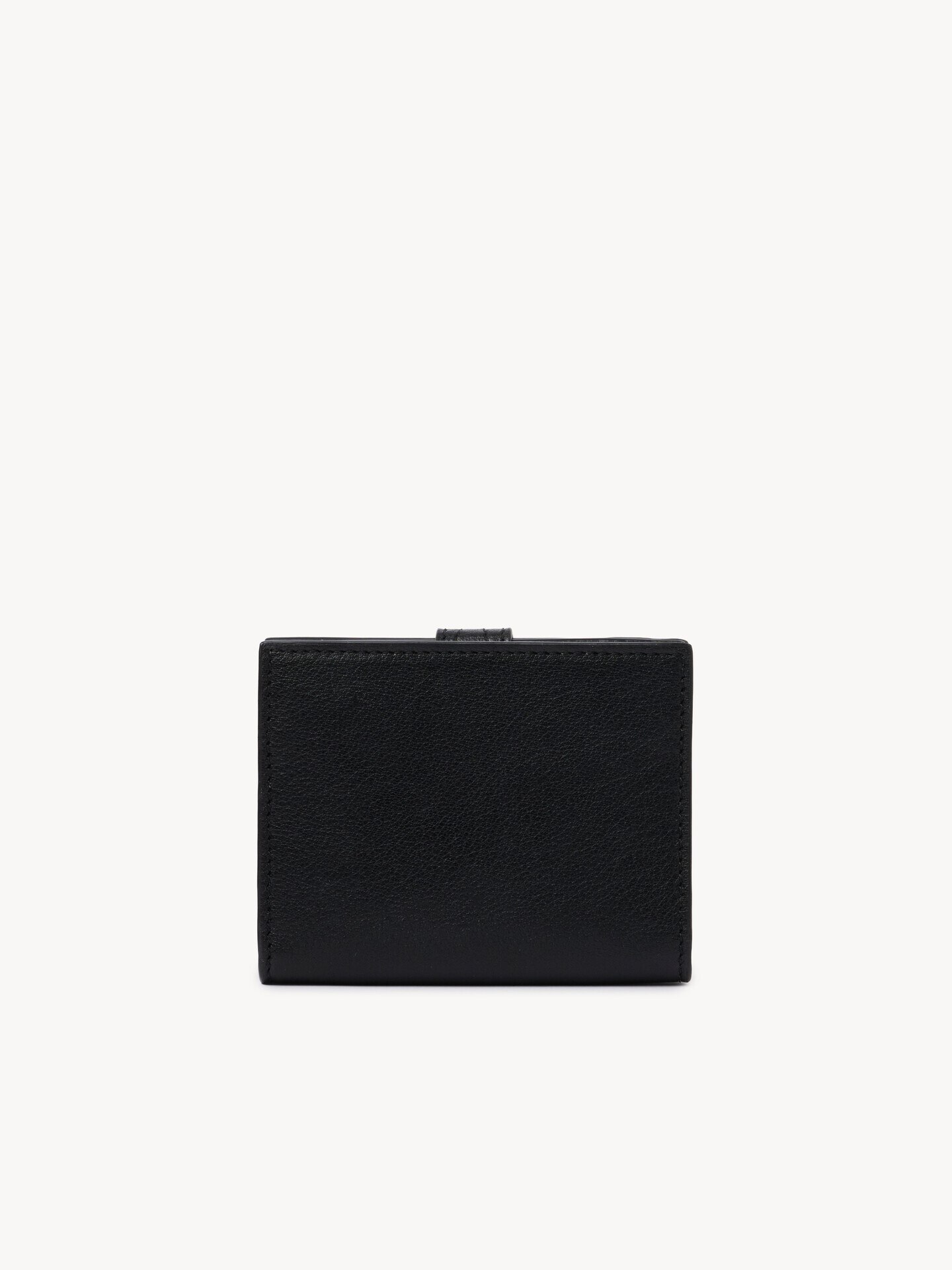 Paddington square wallet in grained leather - 4.0