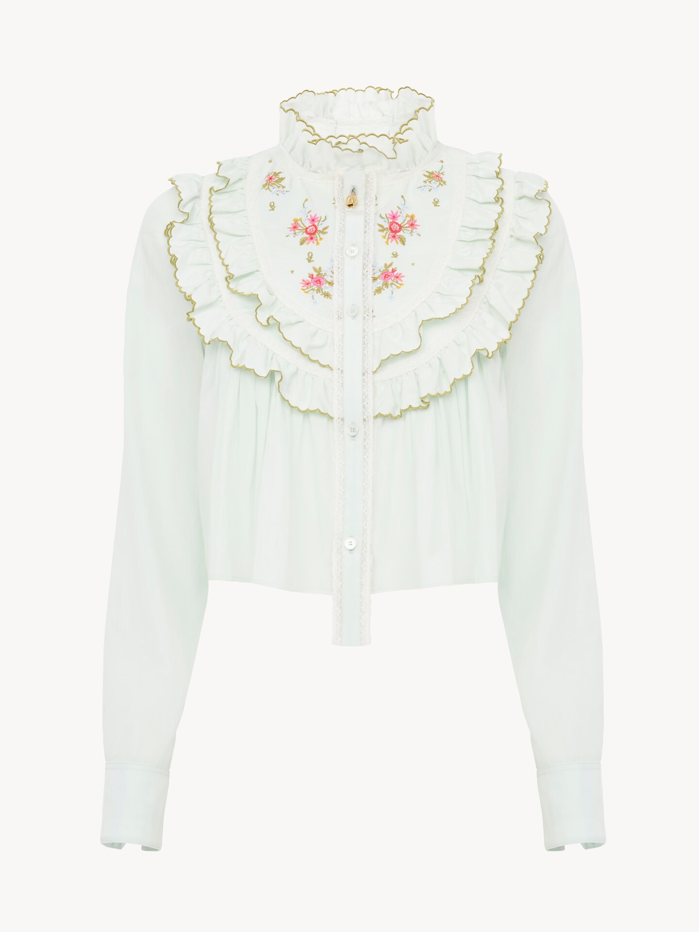 Single-breasted tailored jacket in chin&eacute; wool - 1