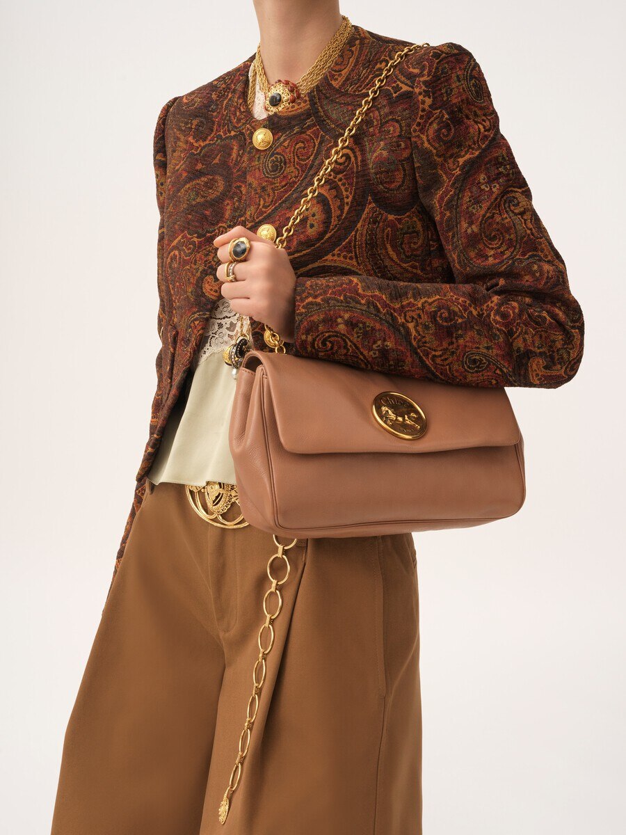 Chlo&eacute; Heritage shoulder bag in grained leather - 3