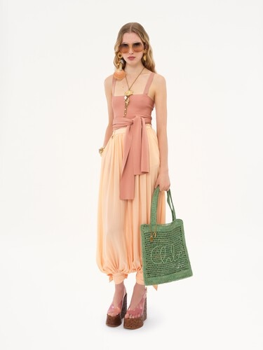 Summer Banana tote bag in raffia - 8