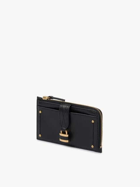 Petit porte-cartes et monnaie Paddington en cuir grain&eacute;