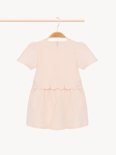 キッズ ショートスリーブ ドレス Pastel Pink - Chloé