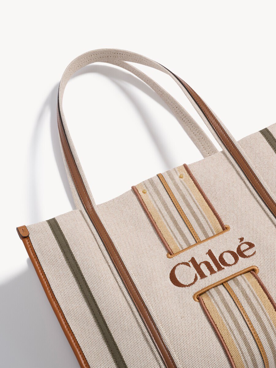 Bolso tote Woody Loop de lona - 7