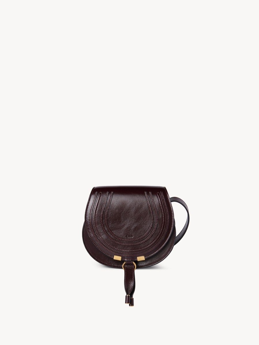 Small Marcie saddle bag in shiny leather - 2