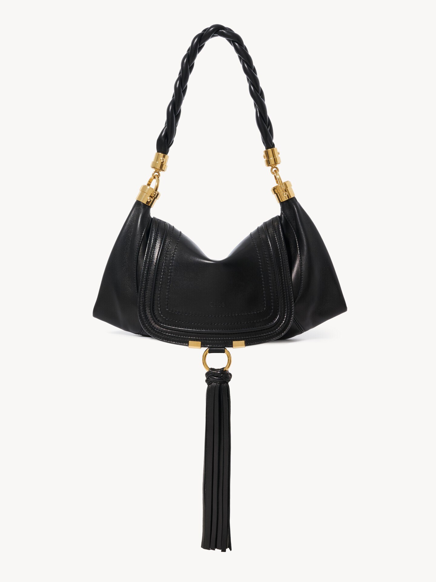 Small Marcie Foulard hobo bag in soft leather - 1.0