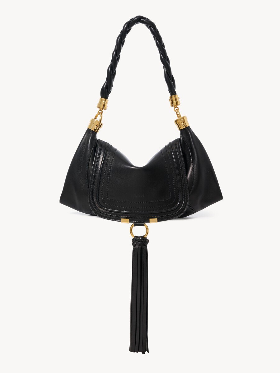 Small Marcie Foulard hobo bag in soft leather - 1