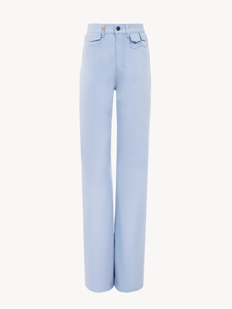 High-rise flare jeans in denim