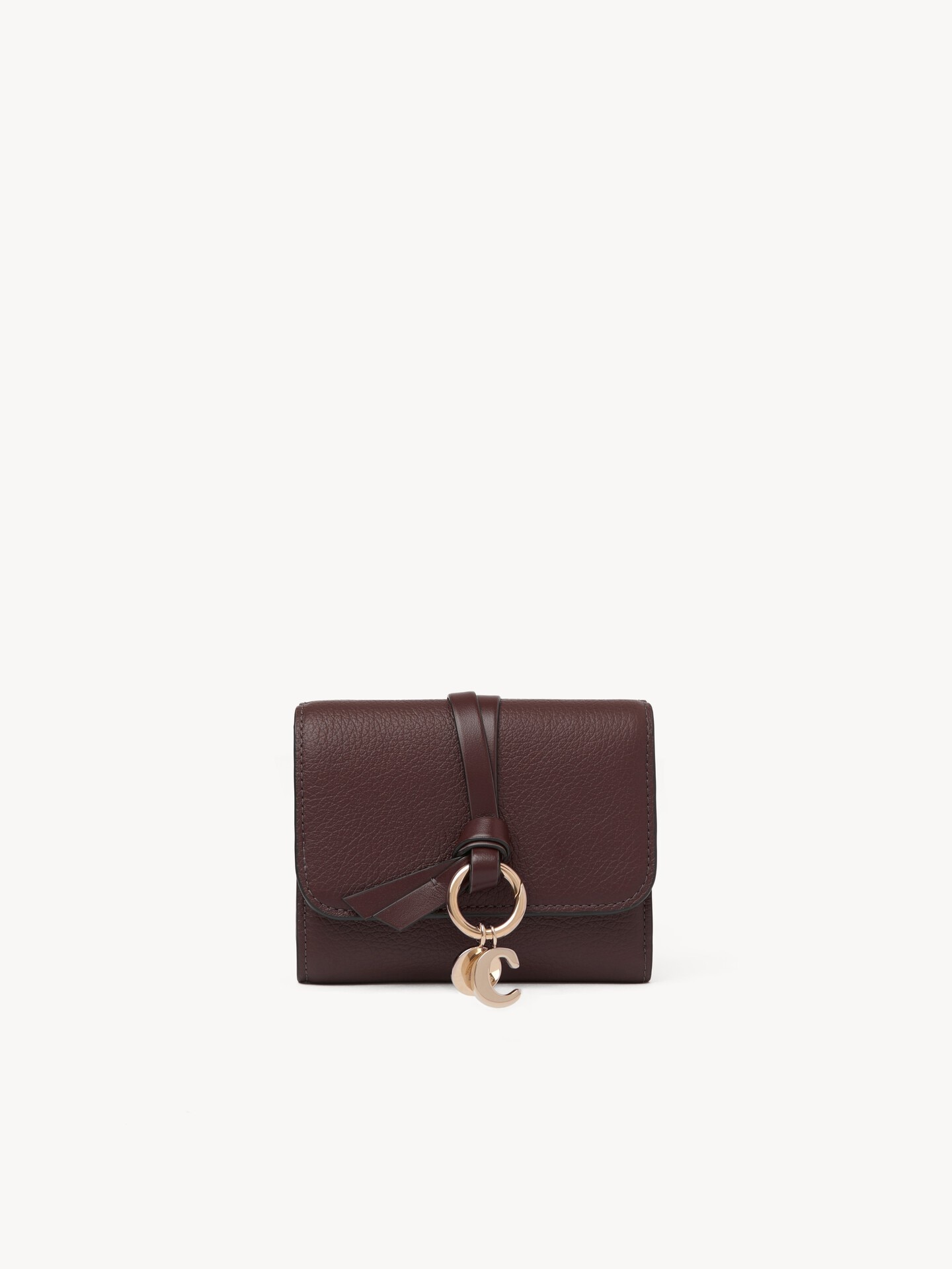Small Alphabet tri-fold in grained leather - 1.0