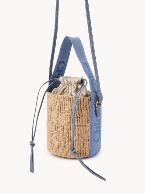 Small Woody basket in natural fibres