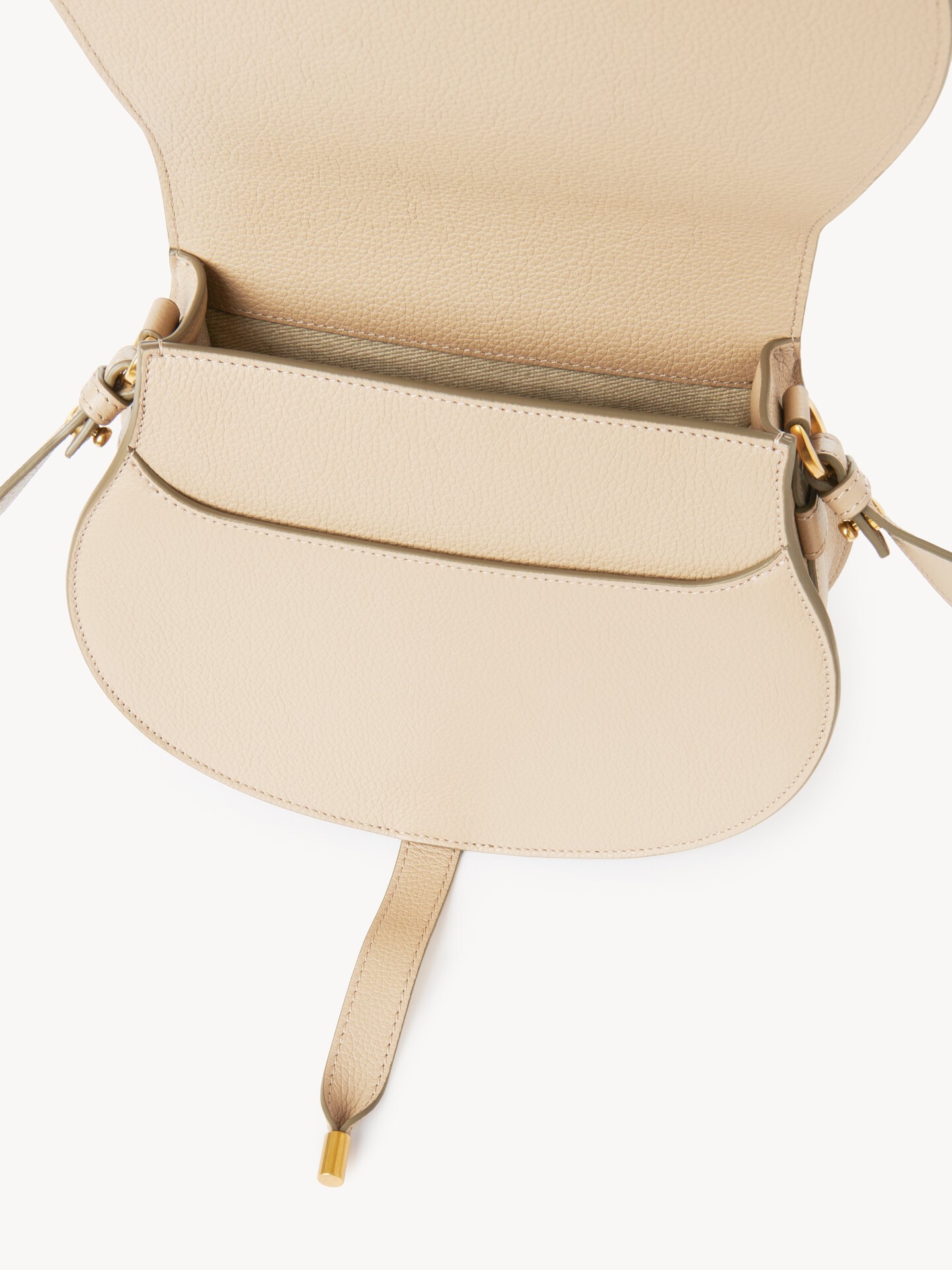 Marcie saddle bag in grained leather - 5