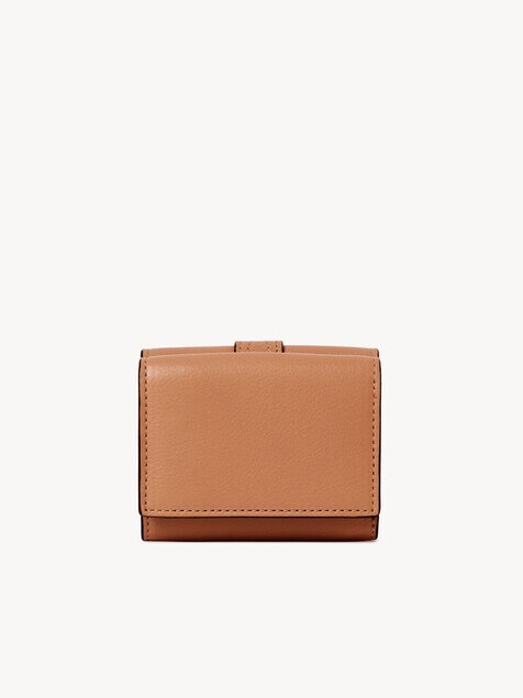 Portafoglio trifold mini Paddington in pelle granata