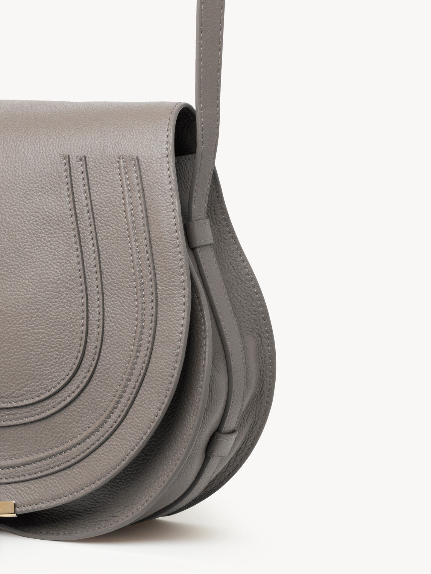 Sac port&eacute; &eacute;paule Marcie en cuir grain&eacute; - 3