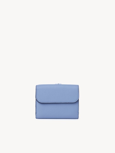 Small Alphabet tri-fold in grained leather