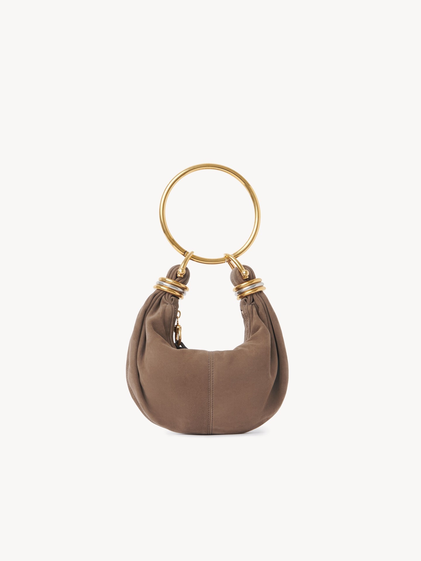 Mini Bracelet Hobo bag in suede leather - 6