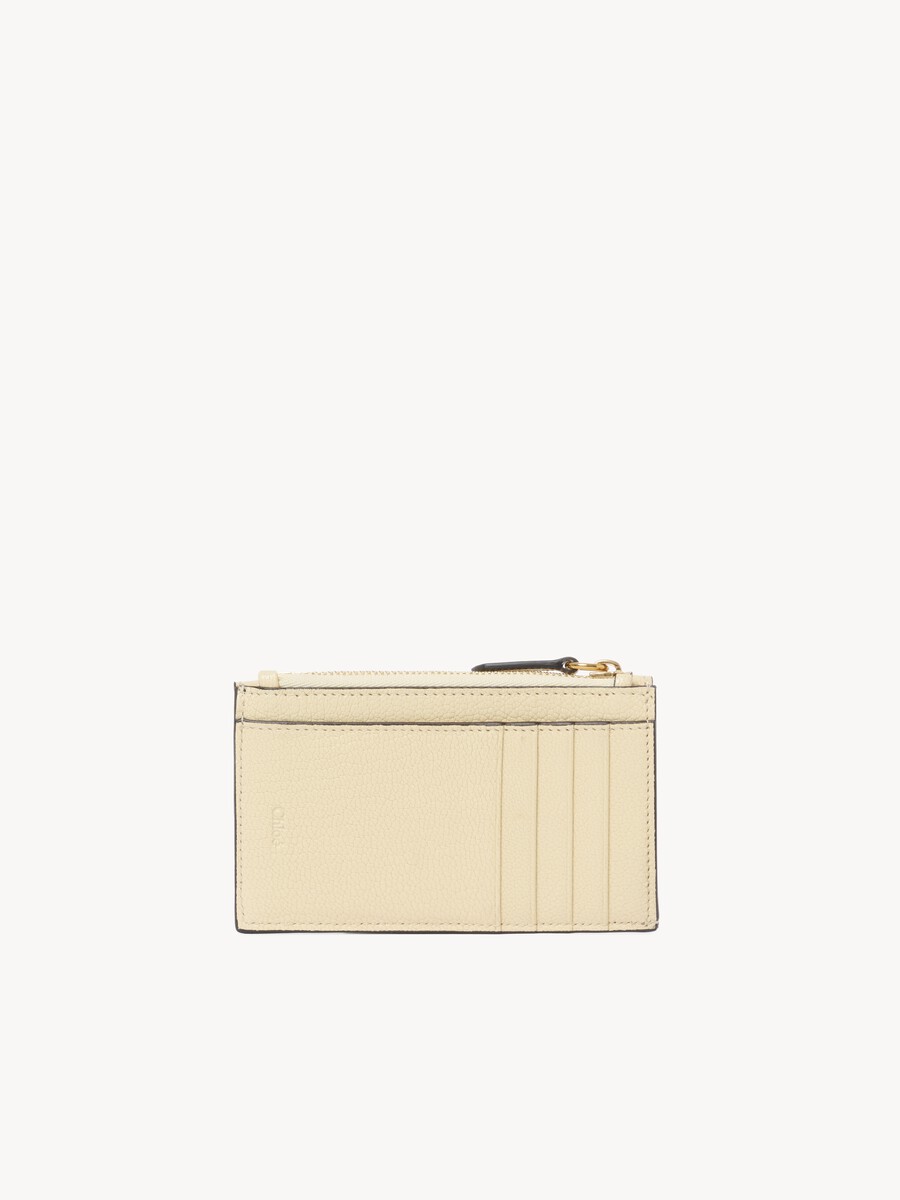 Cartera peque&ntilde;a Envelope con ranuras para tarjetas de cuero granulado - 4
