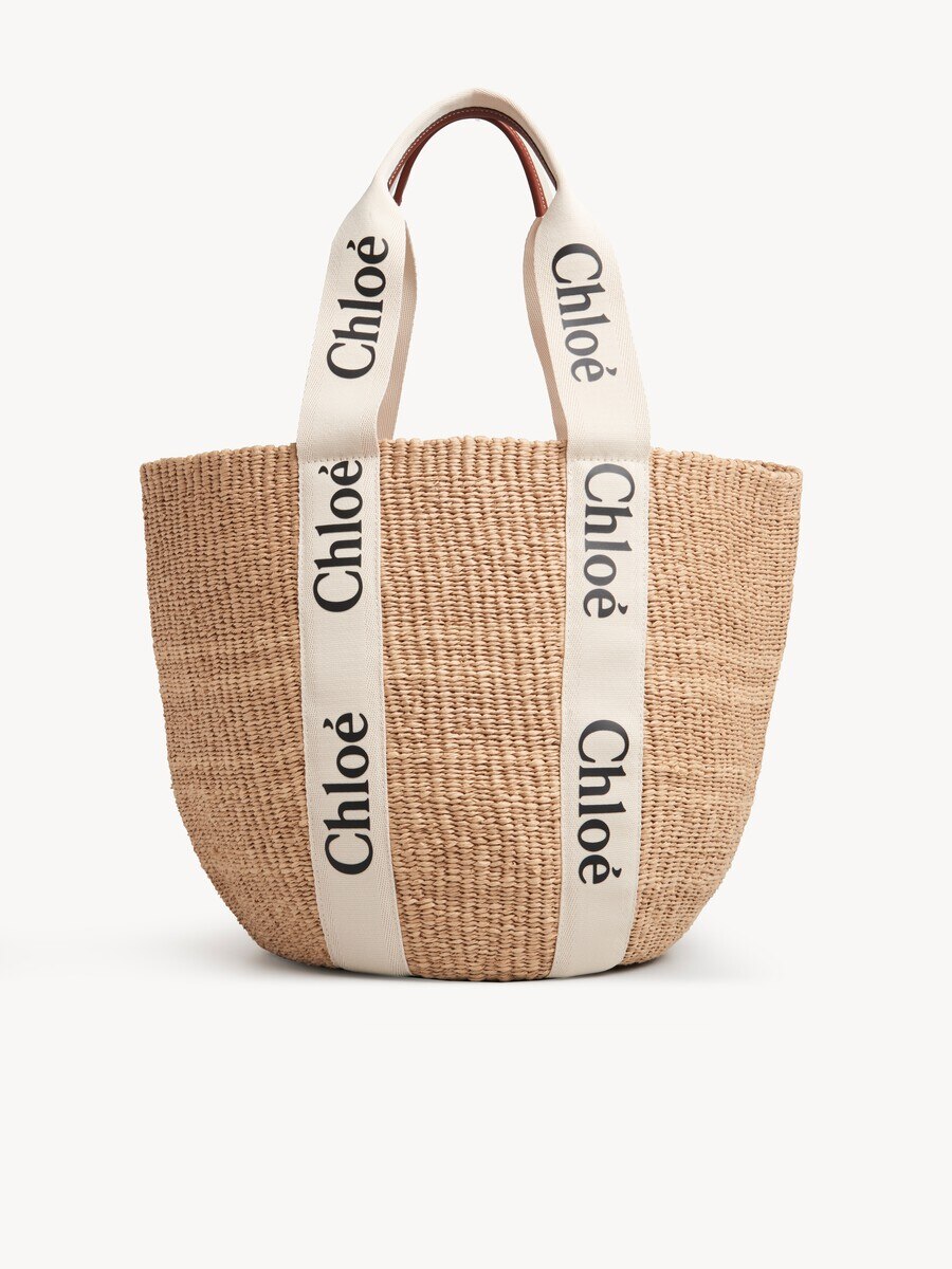 Large Woody basket in natural fibres - 2