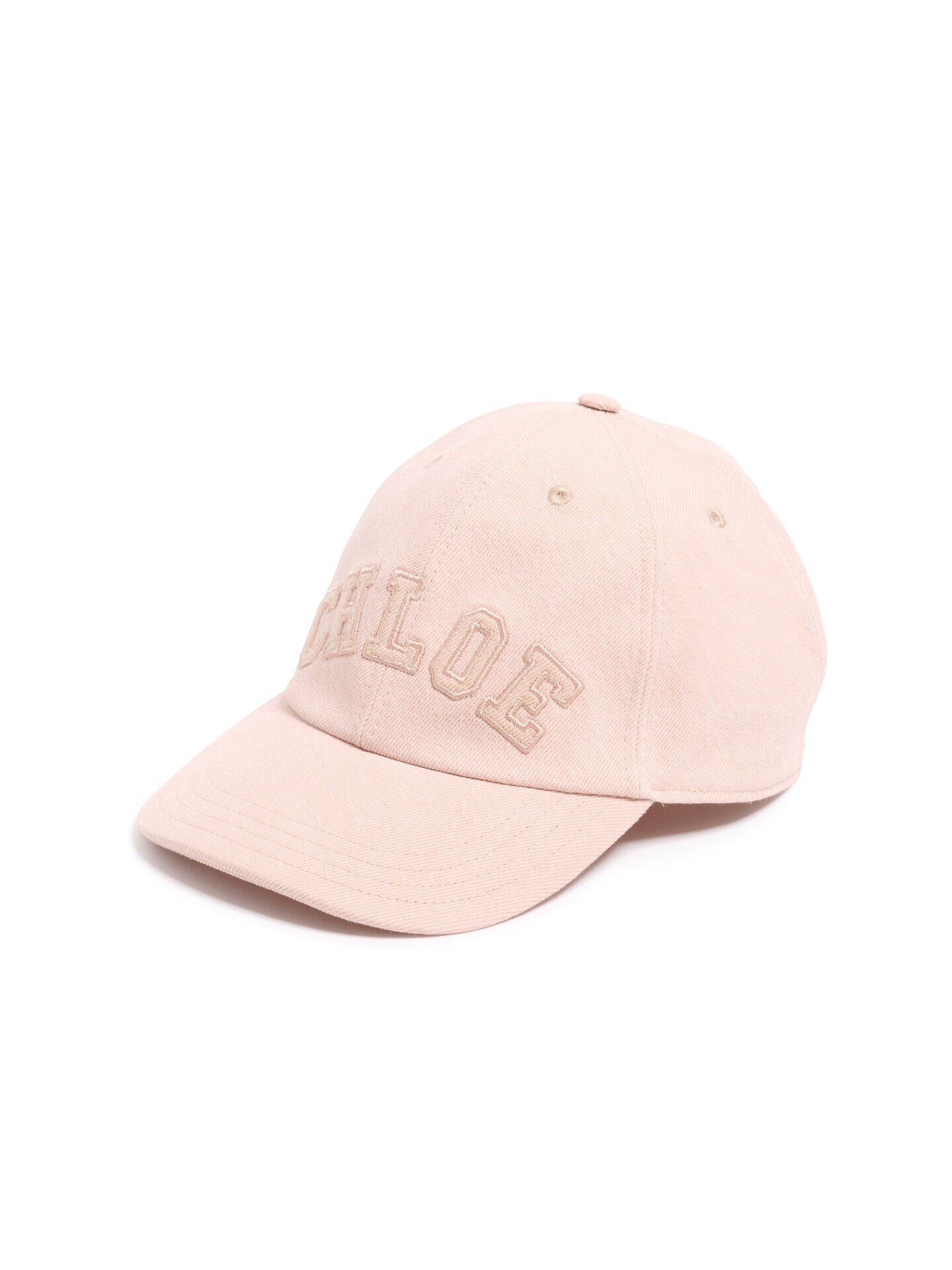 デニム製Chloé Signature キャップ ピンク - Chloé