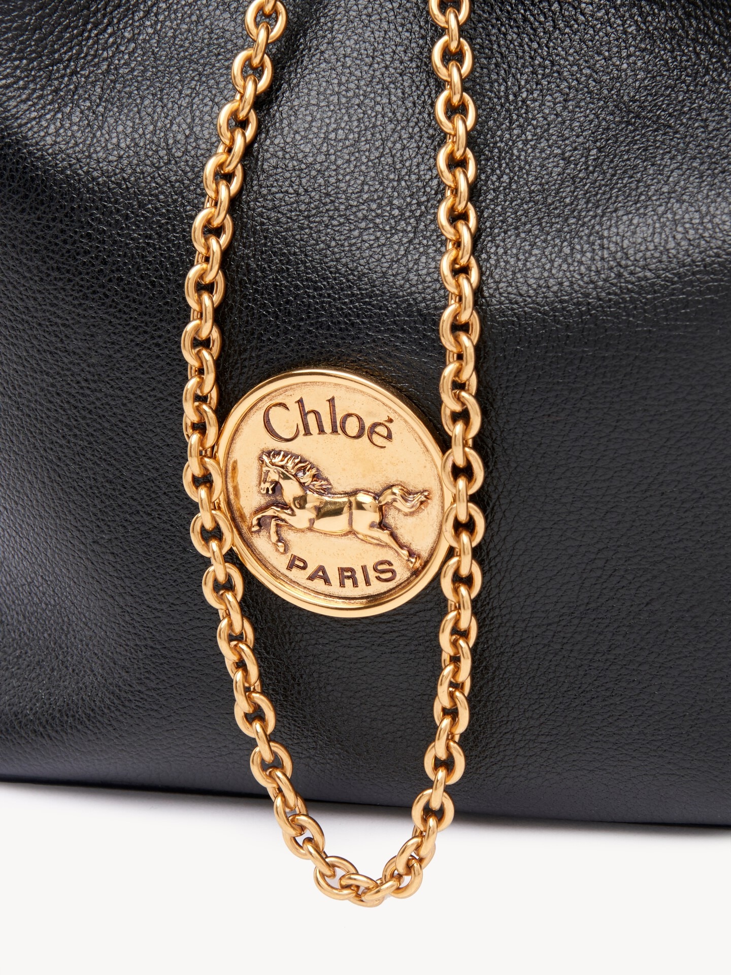 Petit sac &agrave; dos Bracelet en cuir grain&eacute; - 7