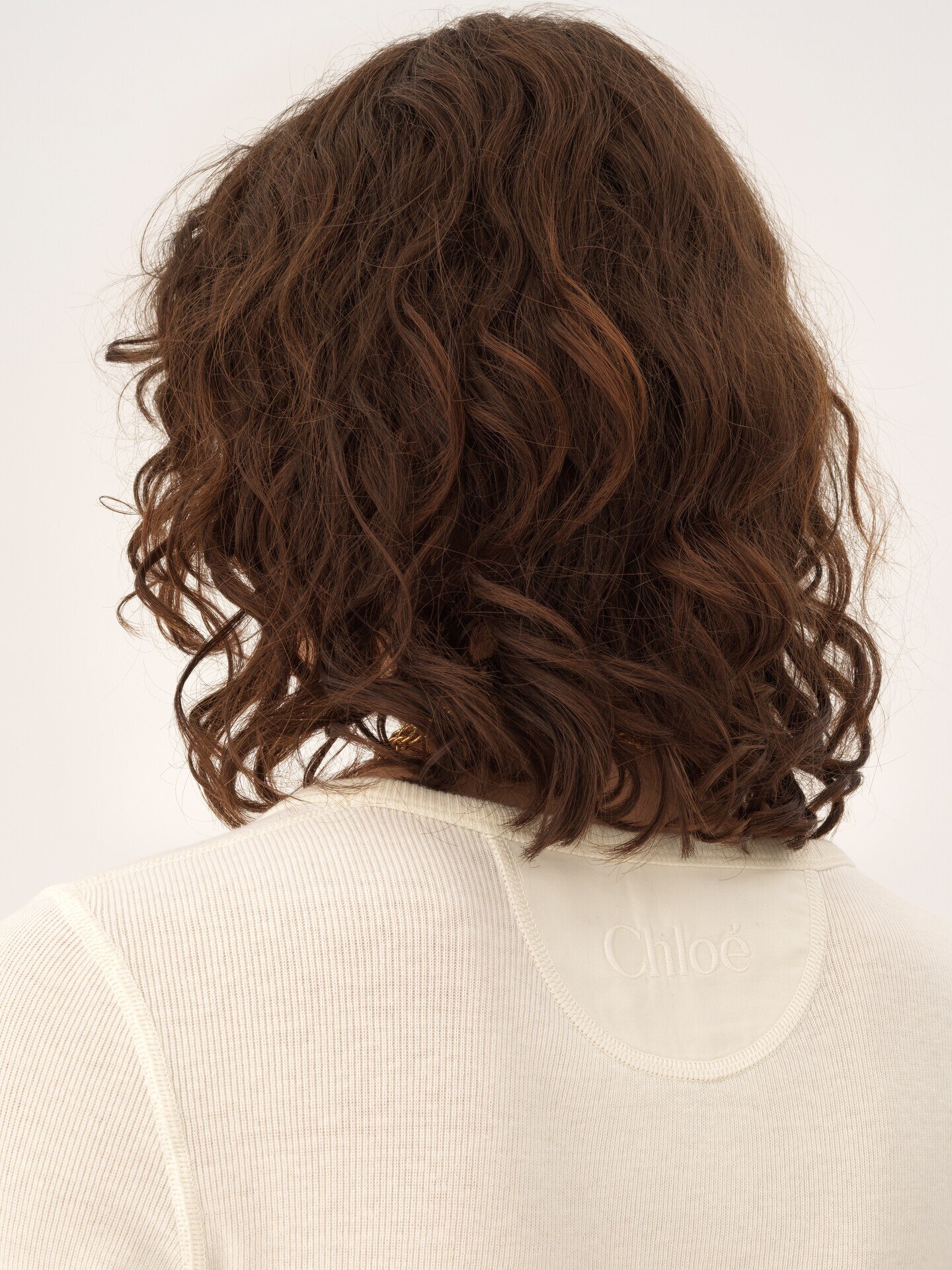 Scoop-neck Henley shirt in cotton jersey - 7