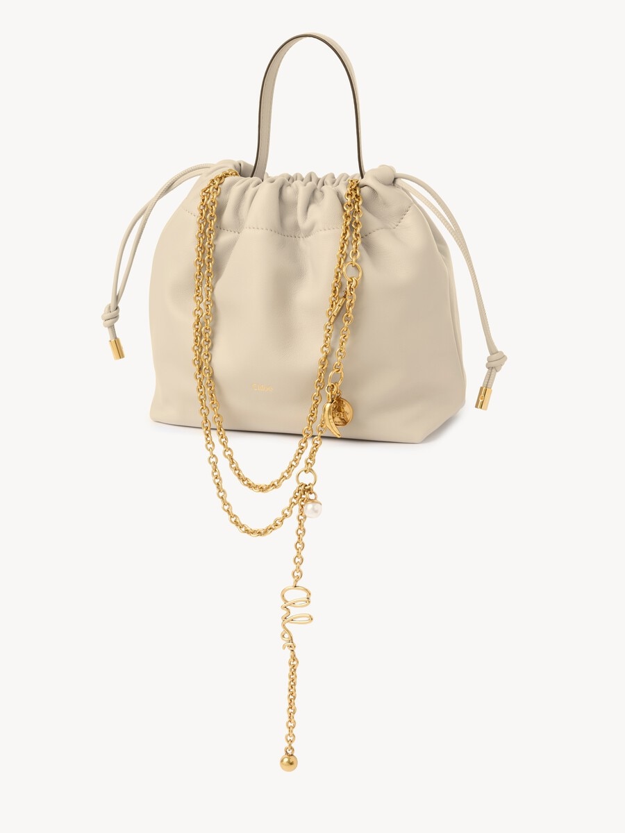 Small Chlo&eacute; Icons shoulder bag with chain in soft leather - 4