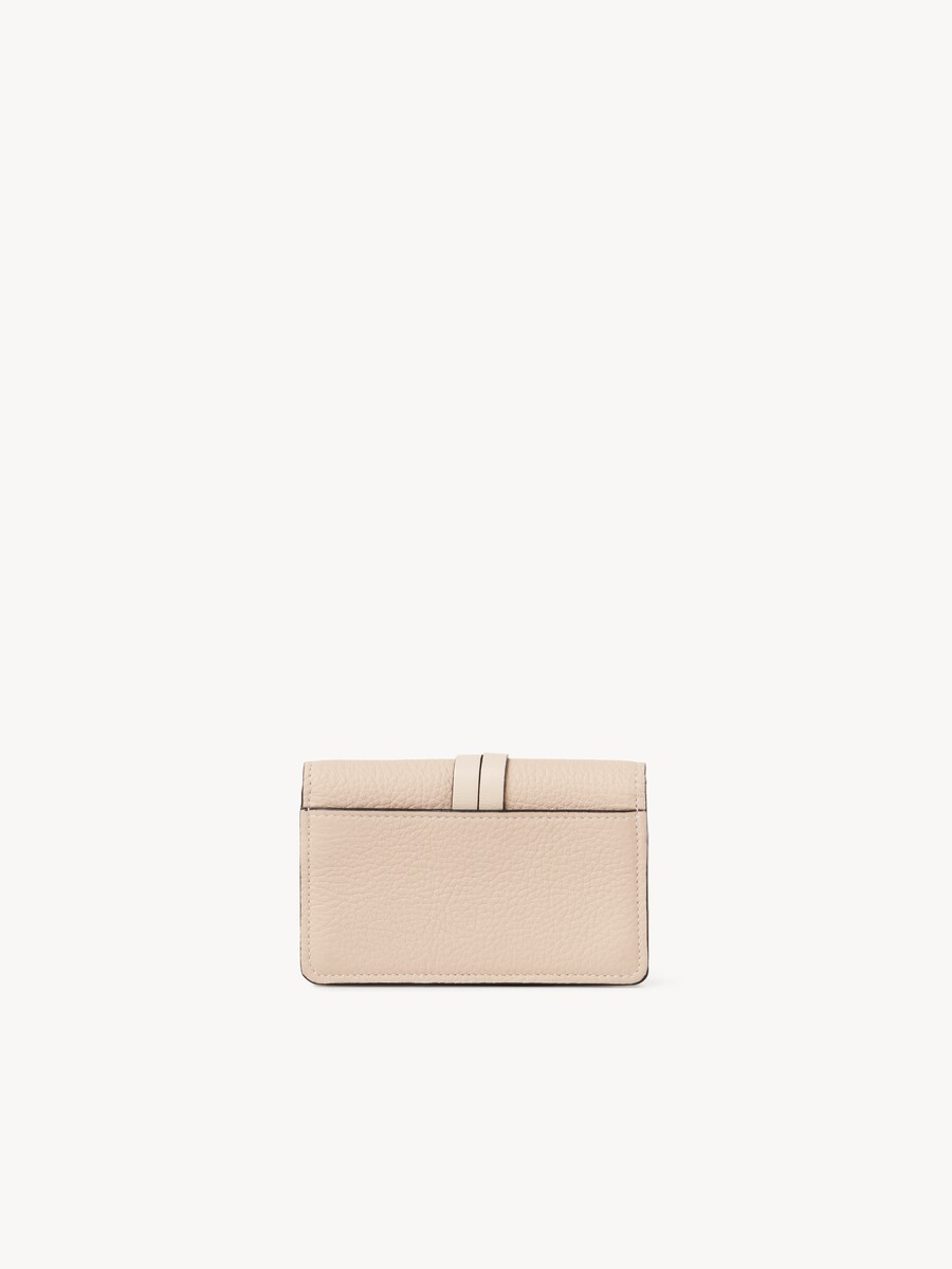 Alphabet card holder in grained leather - 3