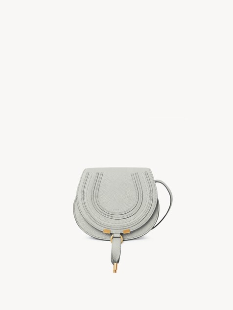 Small Marcie saddle bag in grained leather