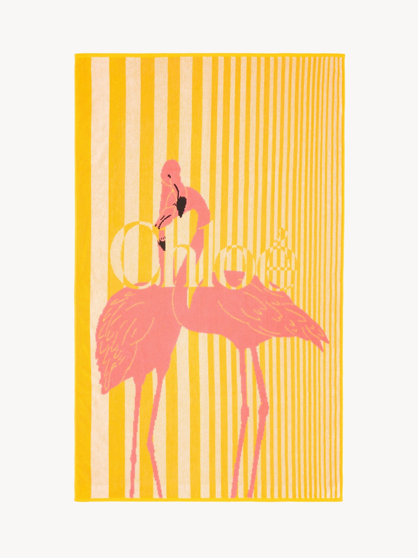 The Chlo&eacute; Stripy beach towel in cotton toweling - 1.0