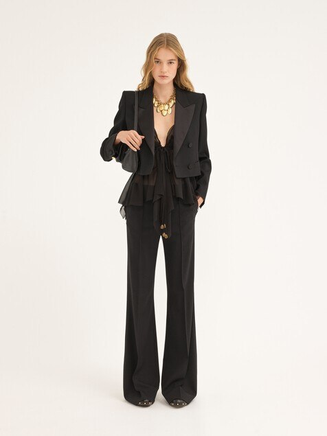 Flare Pants In Stretch Wool