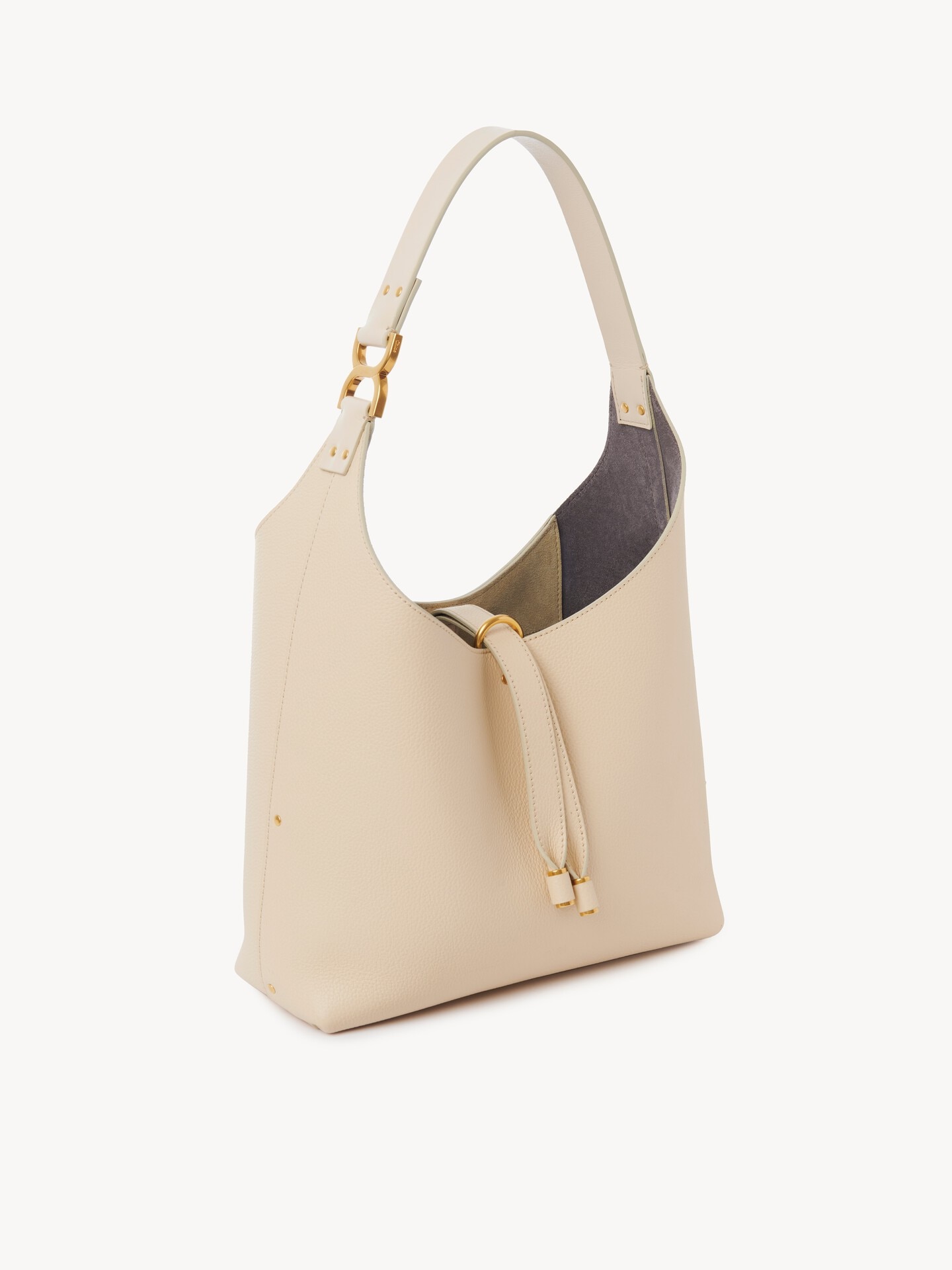 Bolso hobo peque&ntilde;o Marcie de cuero granulado - 4