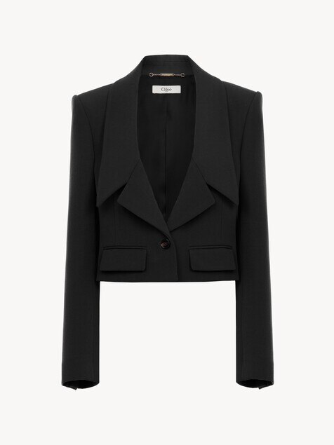 Heritage tailored jacket in wool gabardine