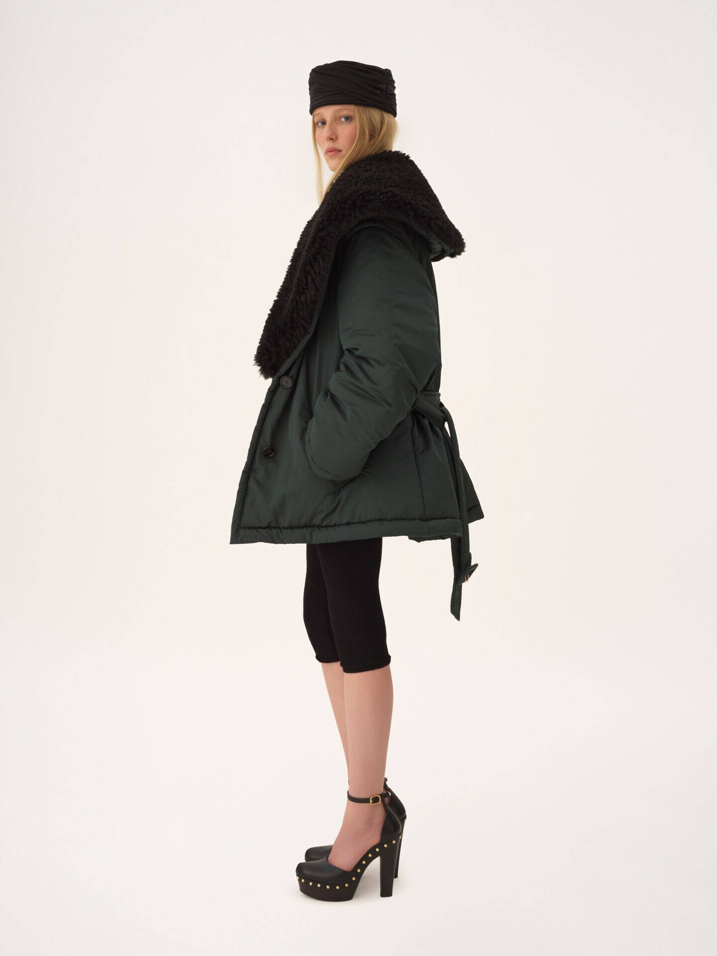 Short coat in technical satin - 6