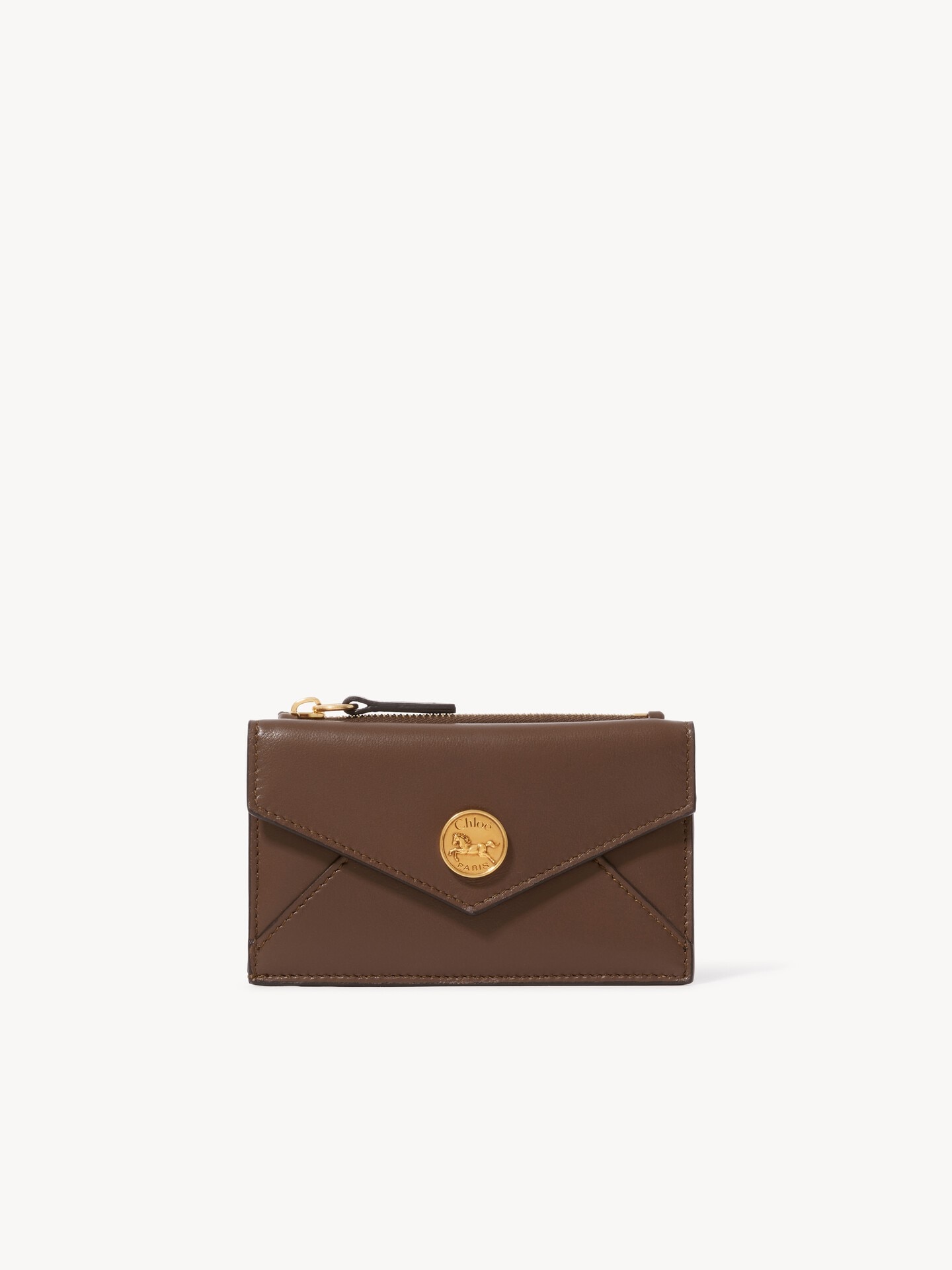 Small Envelope purse with card slots in soft & suede leather - 1.0
