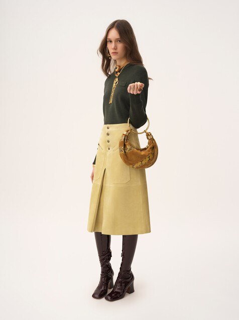 Jersey con logotipo de punto de lana merina