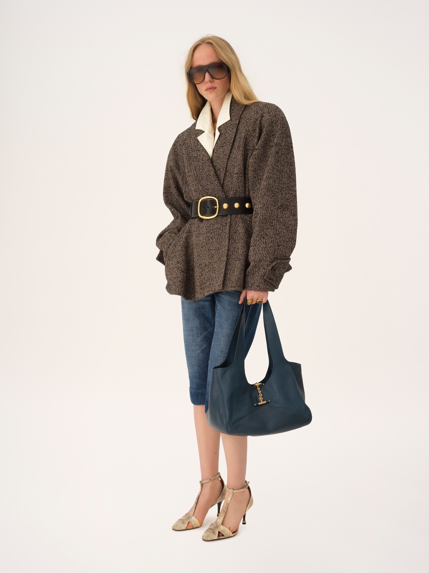 Bolso tote Chlo&eacute; Balloon East-West de cuero granulado - 8