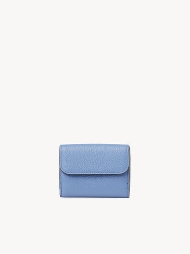 Mini Alphabet tri-fold in grained leather - 4