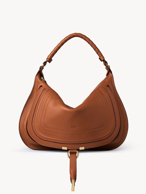 Bolso de hombro Marcie de cuero suave