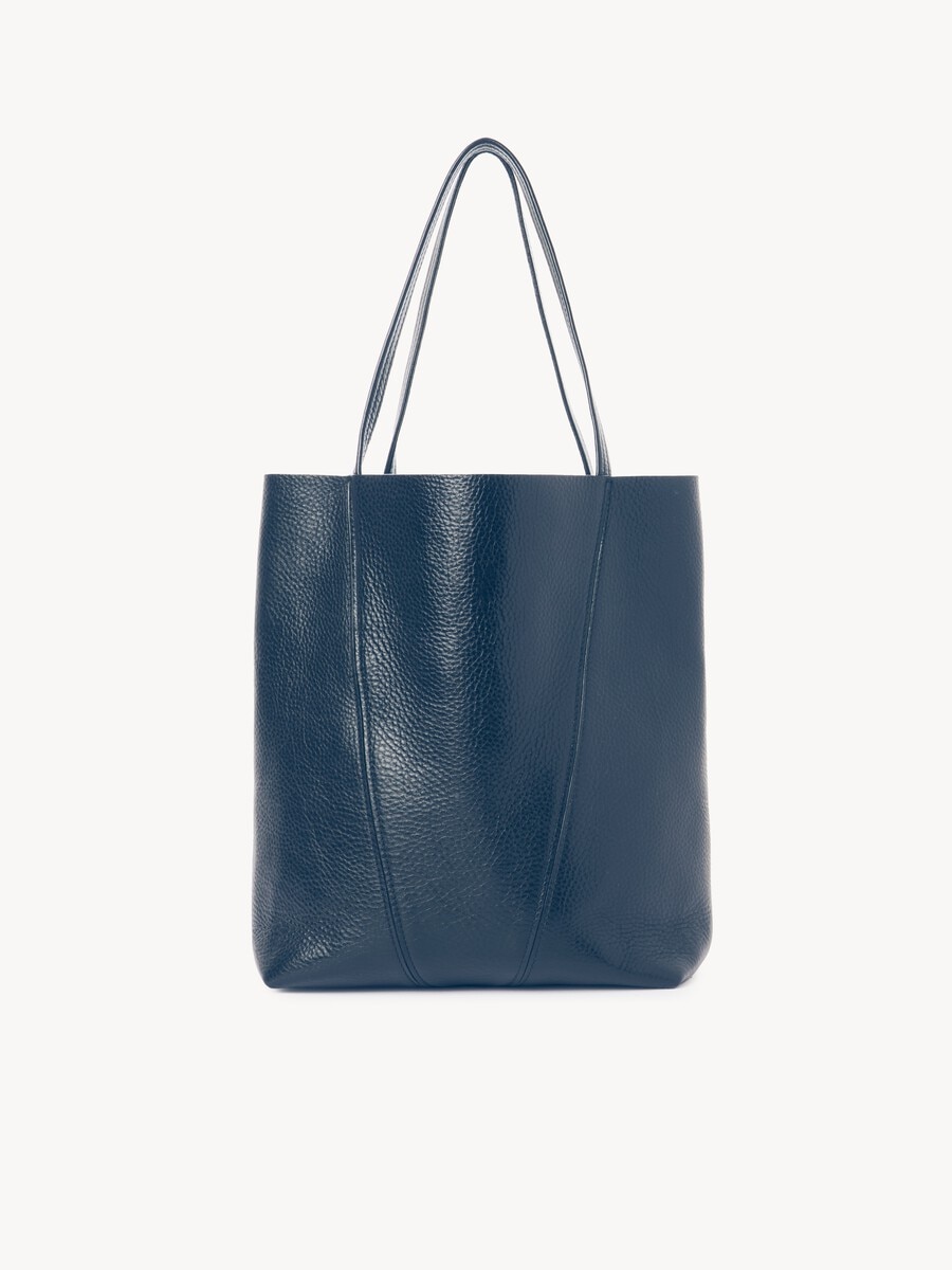 Chlo&eacute; Spin tote bag in grained leather - 4