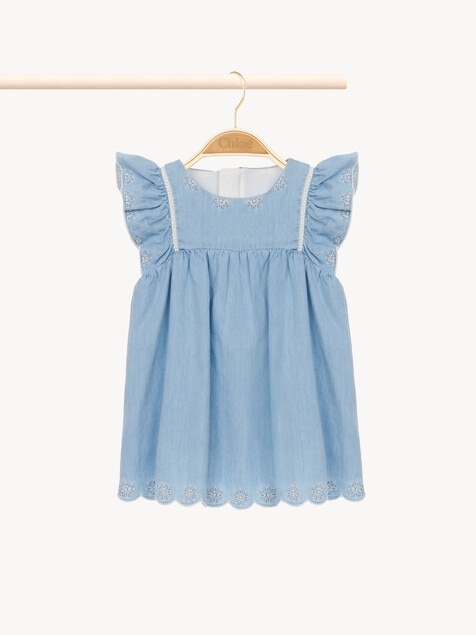 Ensemble robe et chapeau b&eacute;b&eacute;