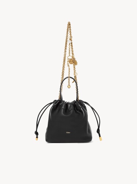 Mini sac cha&icirc;ne port&eacute; &eacute;paule Chlo&eacute; Icons en cuir lisse