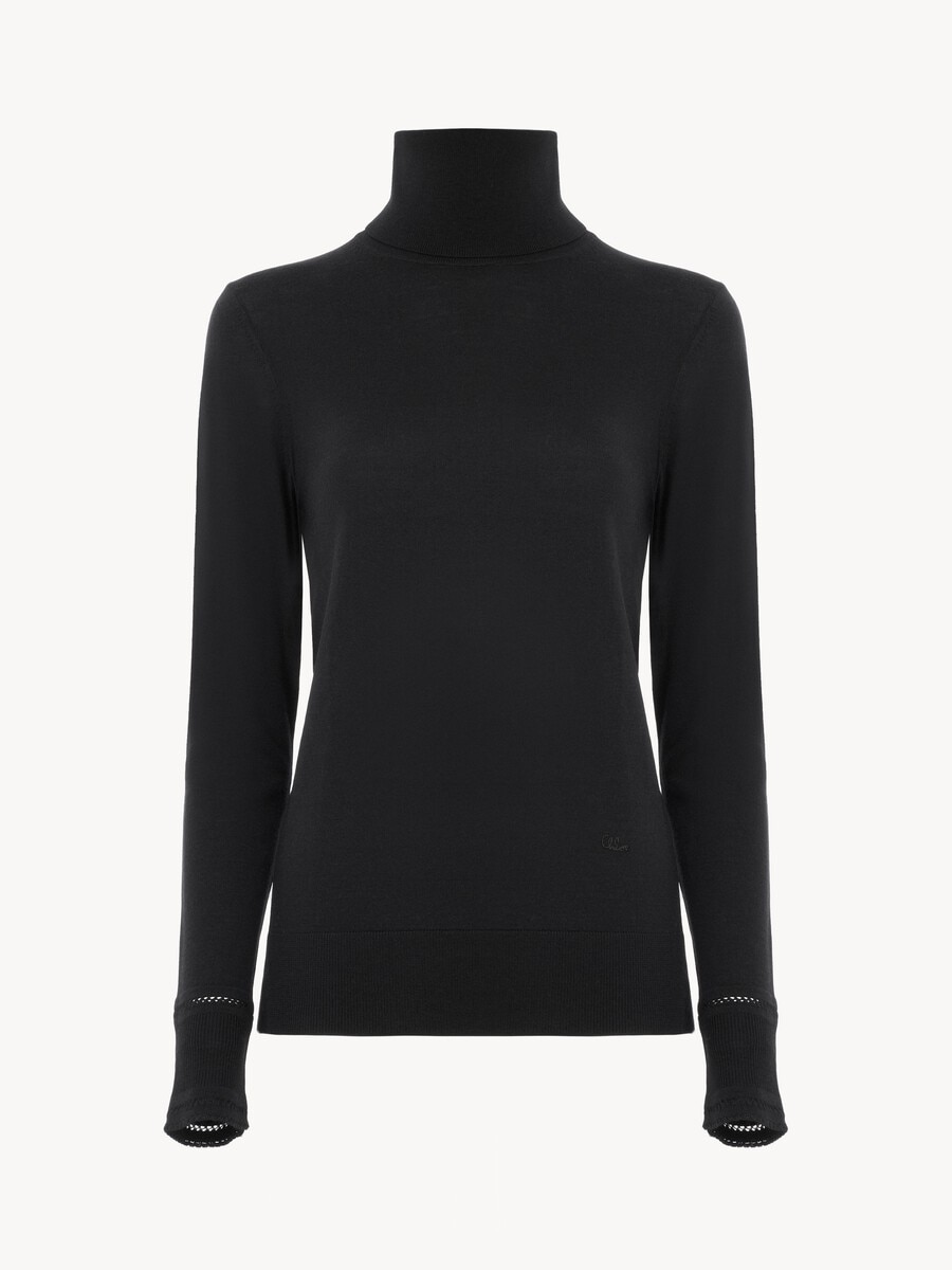Fitted turtleneck in a wool knit - 2