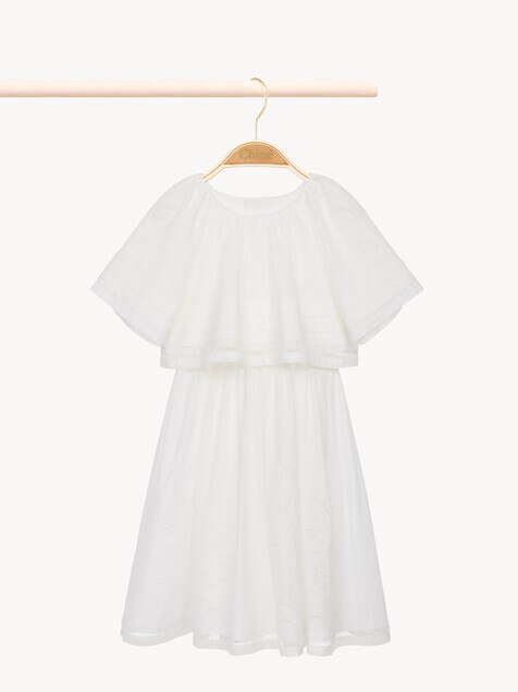 Kids' short-sleeve long dress