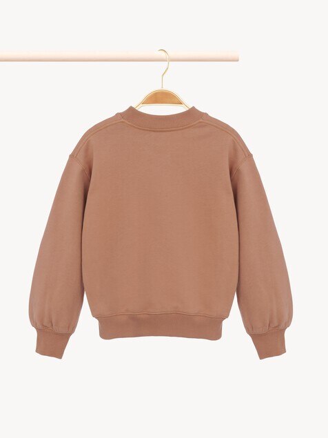 Felpa con logo da bambina