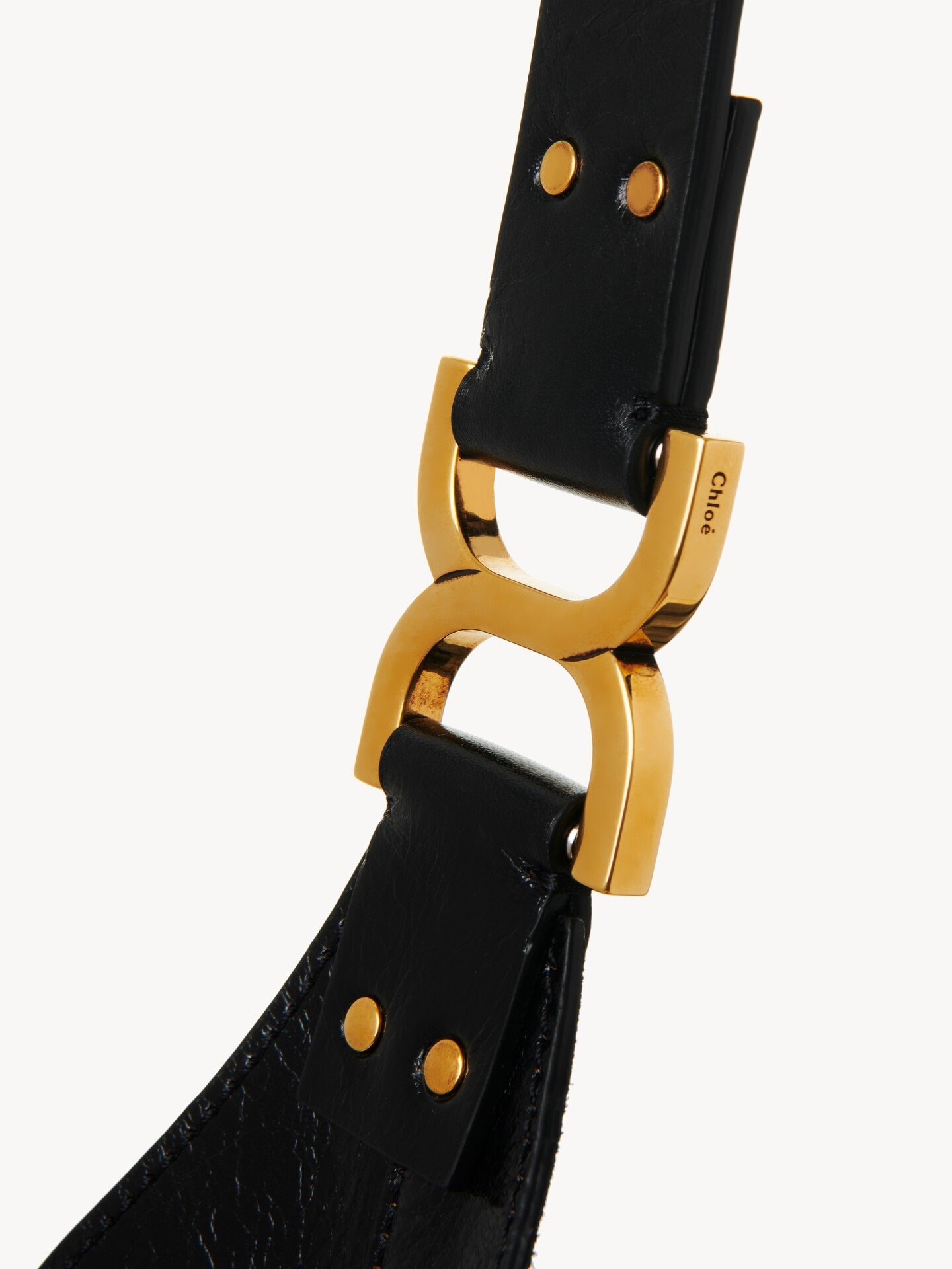 Petit sac hobo Marcie en cuir brillant - 7