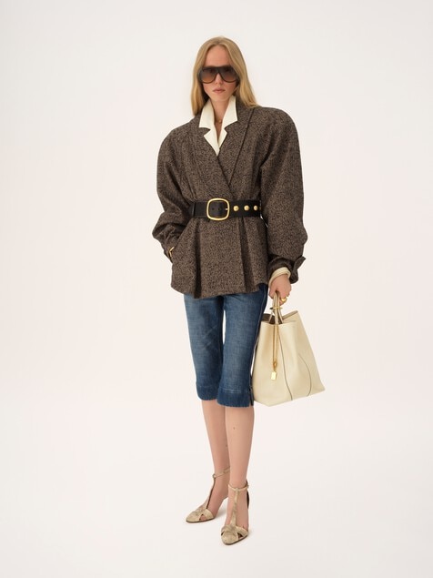Chlo&eacute; Spin tote bag in grained leather