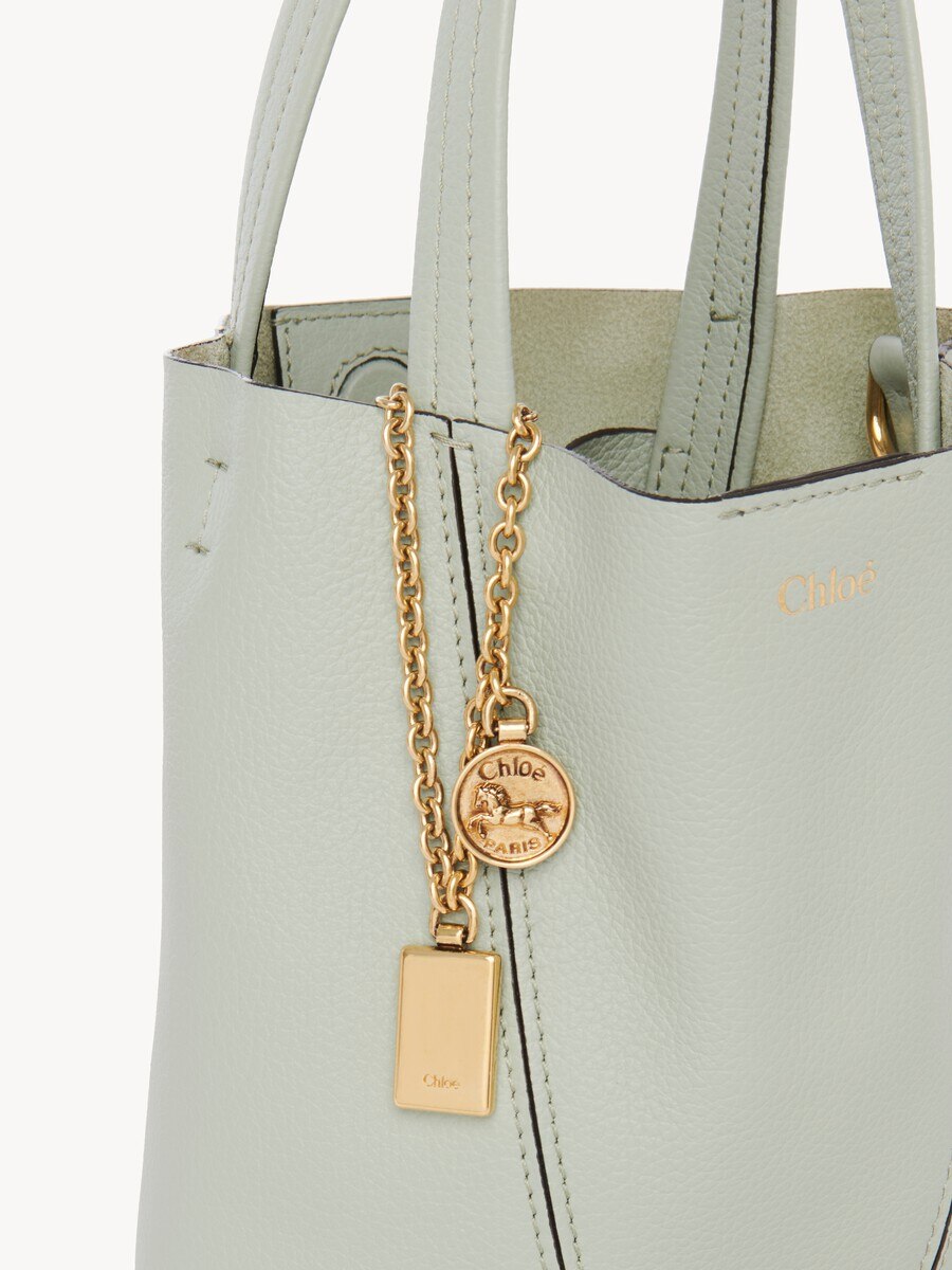 Bolso tote peque&ntilde;o Chlo&eacute; Spin de cuero granulado - 6